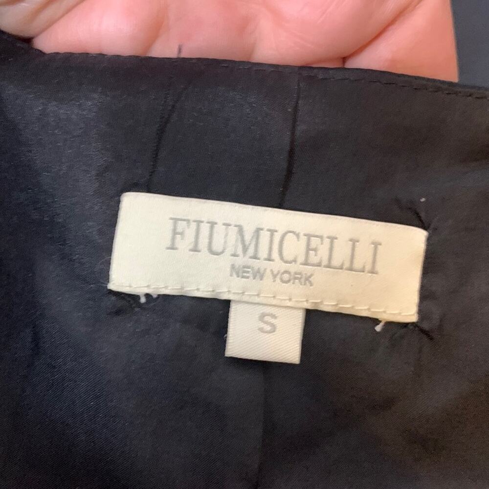 Fiumicelli New York silk lbd black dress draped sz S - Picture 4 of 7